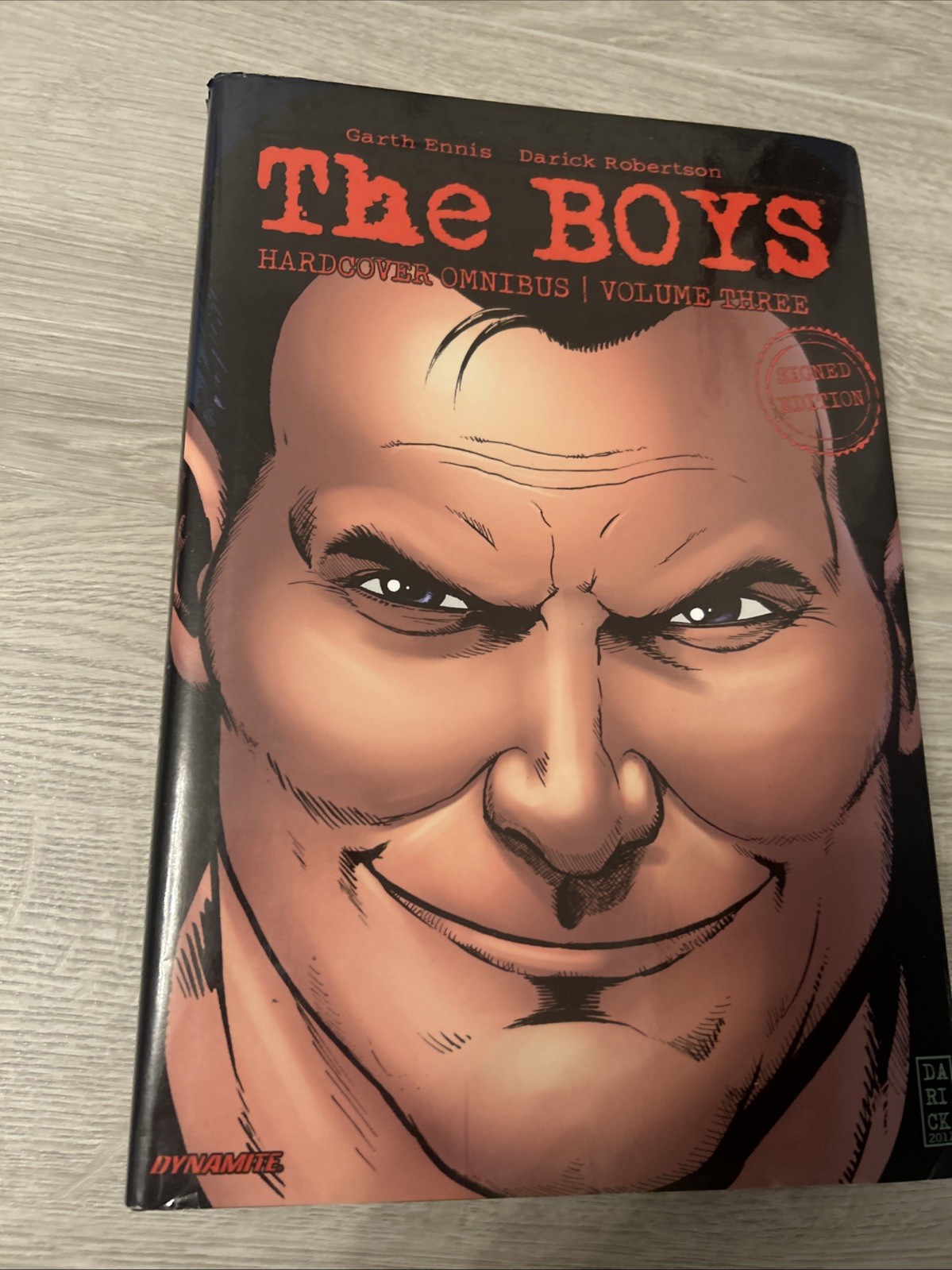SIgned Limited Edition Omnibus The Boys HC Vol 3 Hardcover Robertson Ennis Oop