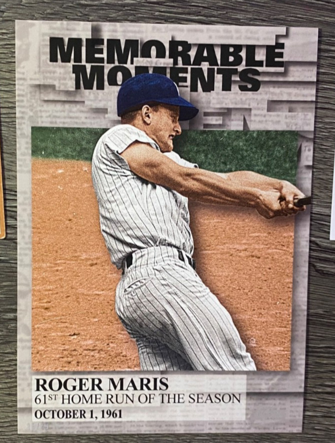 BASEBALL: ROGER MARIS, NEW YORK YANKEES=2017 TOPPS \