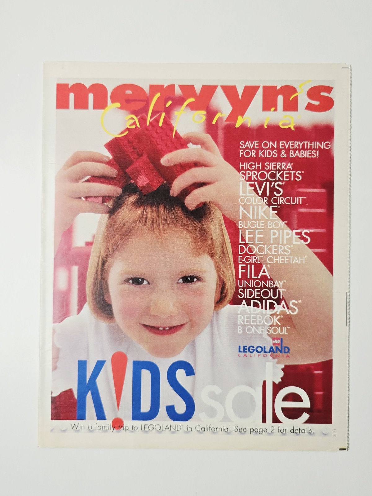 1999 Mervyn's California Kids Sale LEGOLAND Promotion Circular 28 Pages Vintage