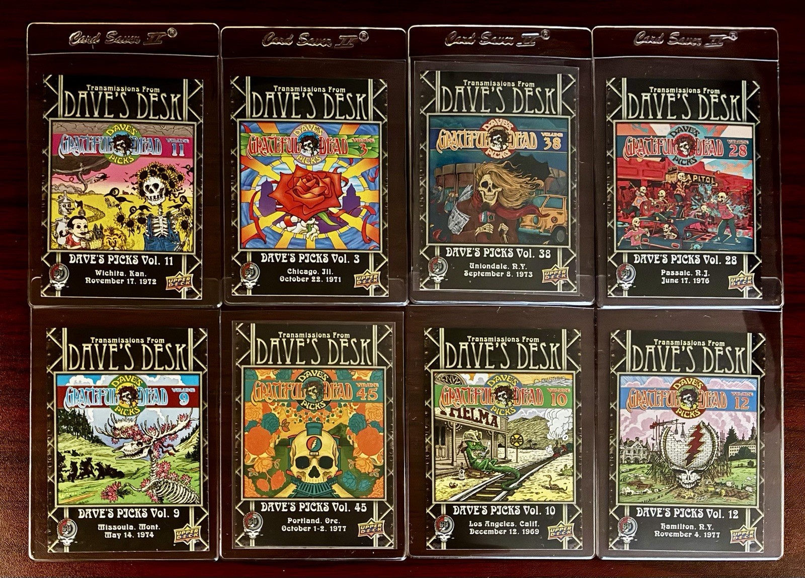 Grateful Dead \'25 Upper Deck Dave\'s Picks Vols. 3-9-10-11-12-28-38-45 (Lot of 8)