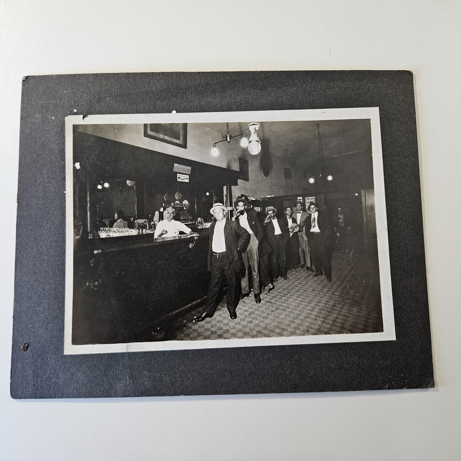Original 1915 Photo Local Italian Bar 7