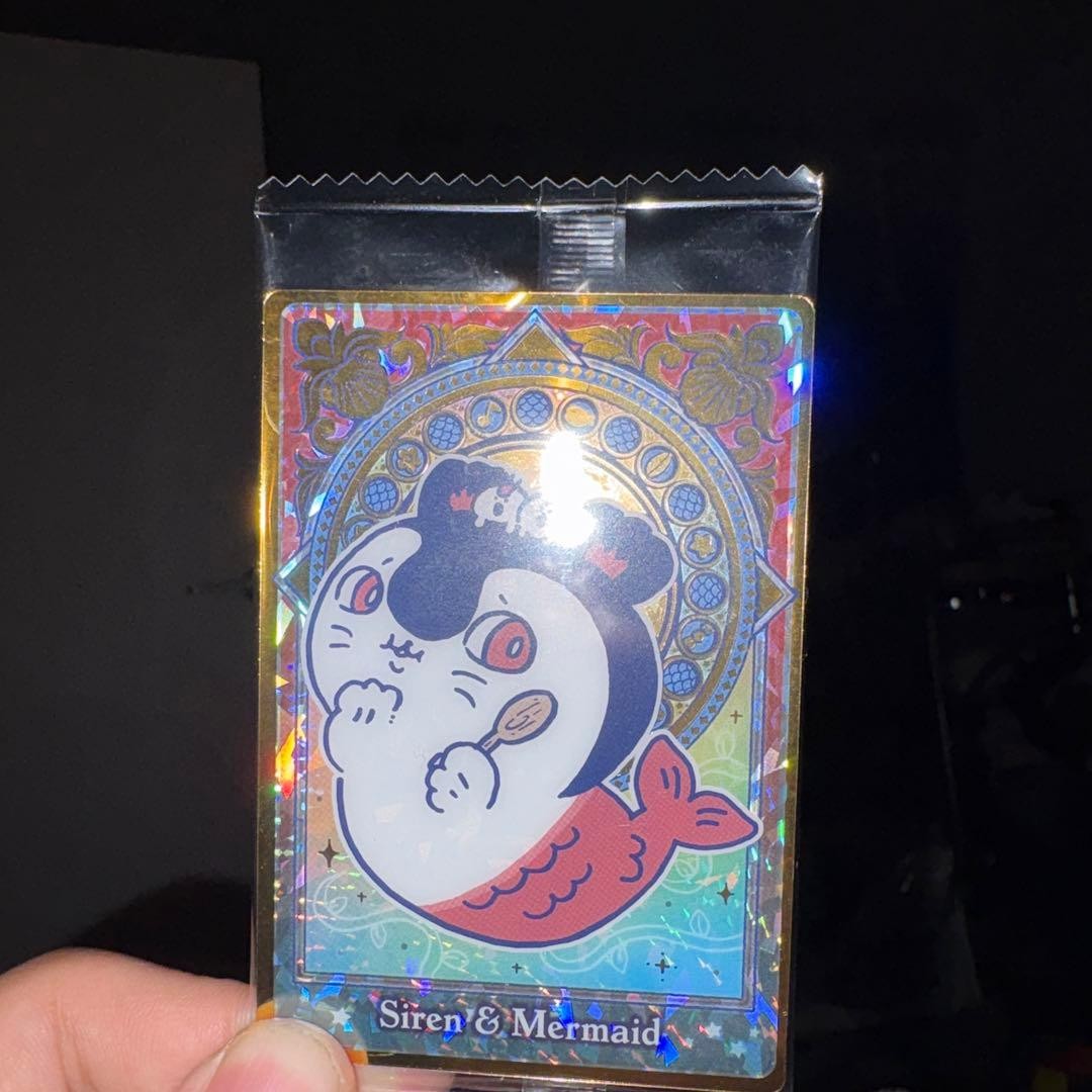 Chiikawa Movie Wafer Trading Card Rare No. 18 Mermaid & Siren Sealed Package