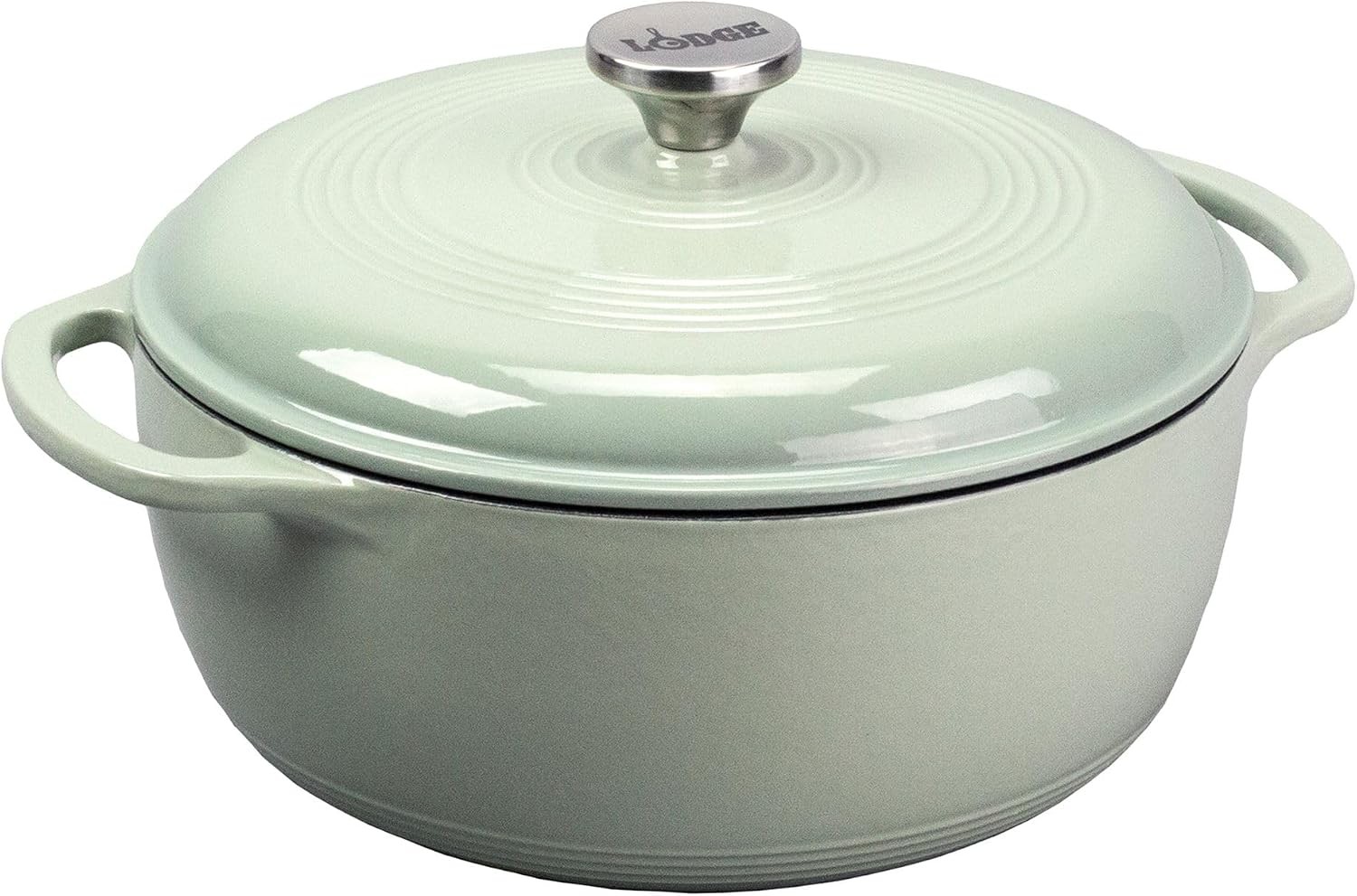 Essential Enamel Cast Iron Dutch Oven, 6 Quart, Desert Sage