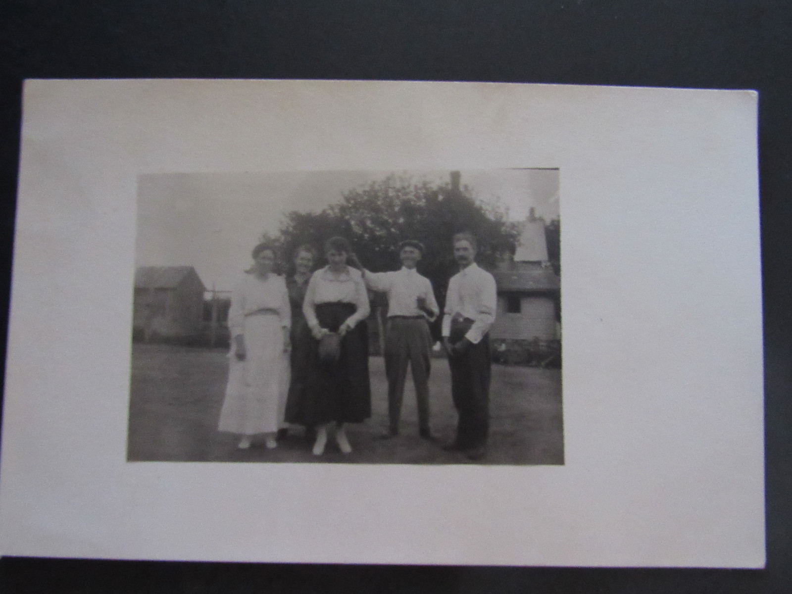 1916 RPPC Photo Hillsboro Kansas Marion County Couples Posing ID\'d