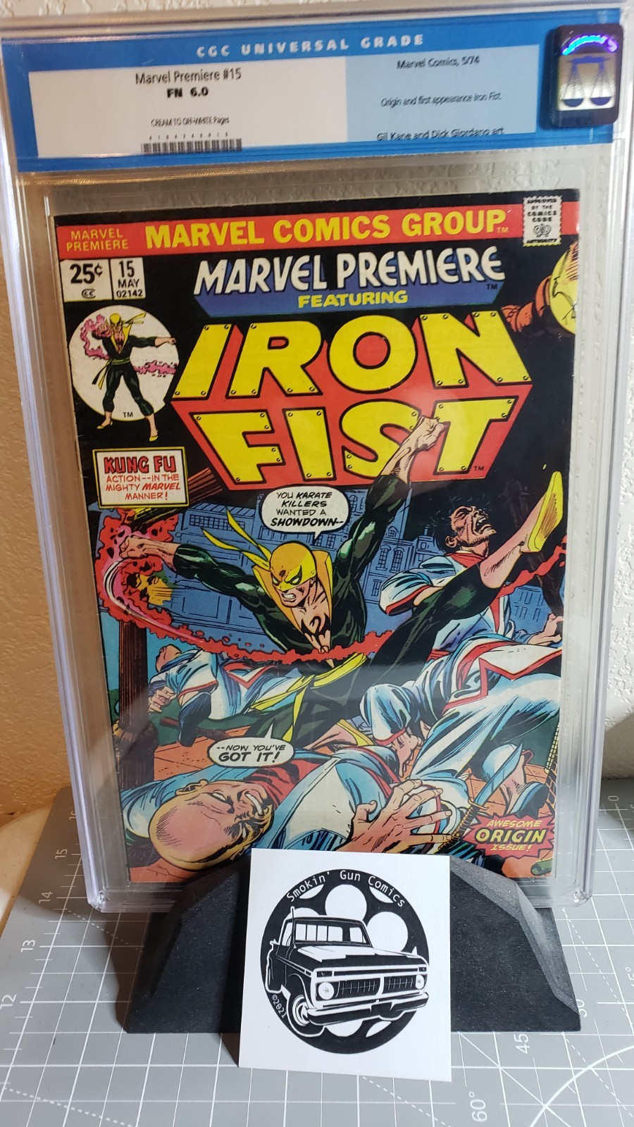 1974 MARVEL COMICS MARVEL PREMIERE 15 CGC 6.0 1ST APPEARANCE OF IRON FIST 🔑 