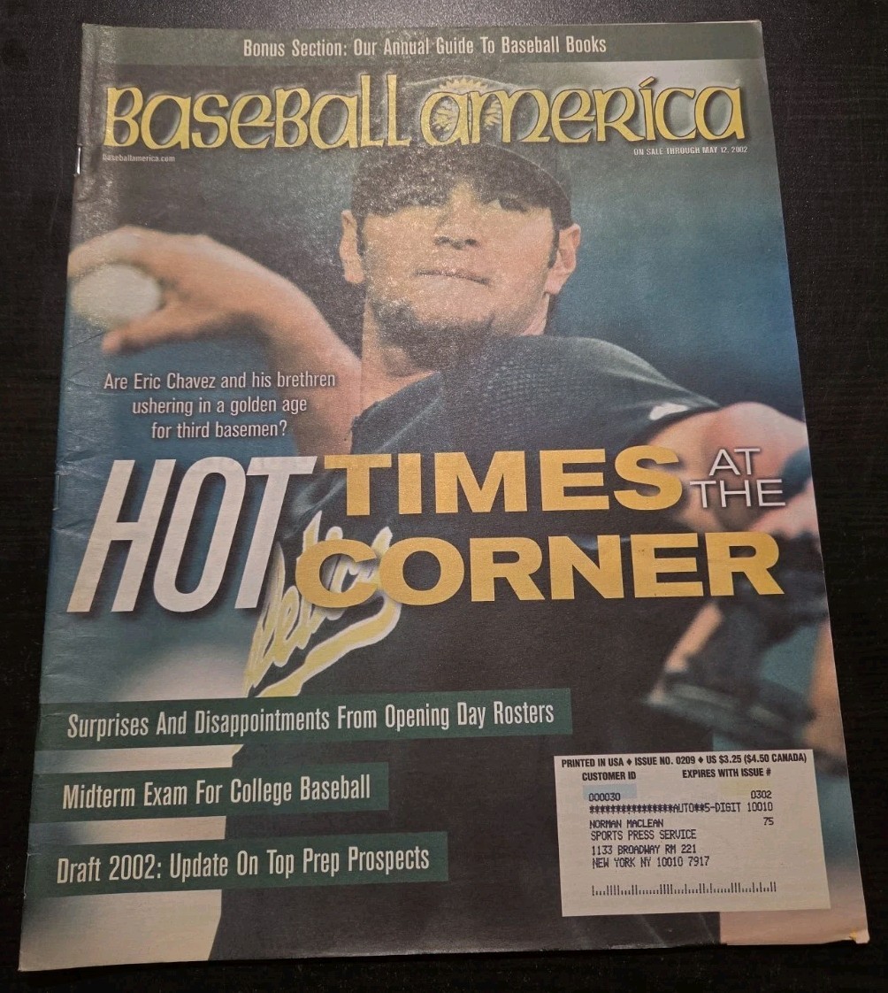 Baseball America May 12, 2002 Eric Chavez Oakland As