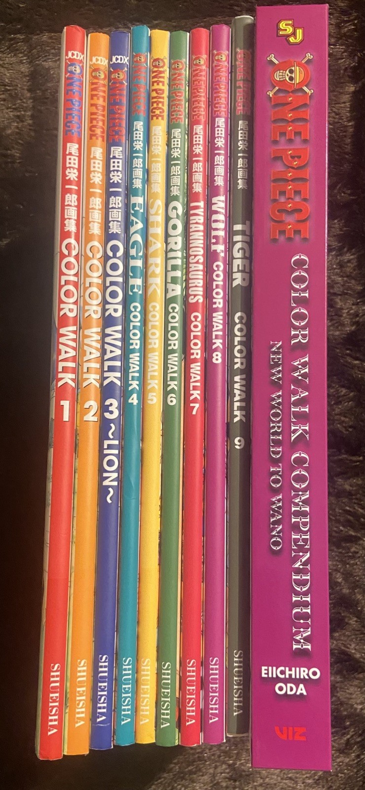 BRAND NEW Shueisha/Viz Oda Eiichiro One Piece Color Walk Vol 1-9+Compendium Set