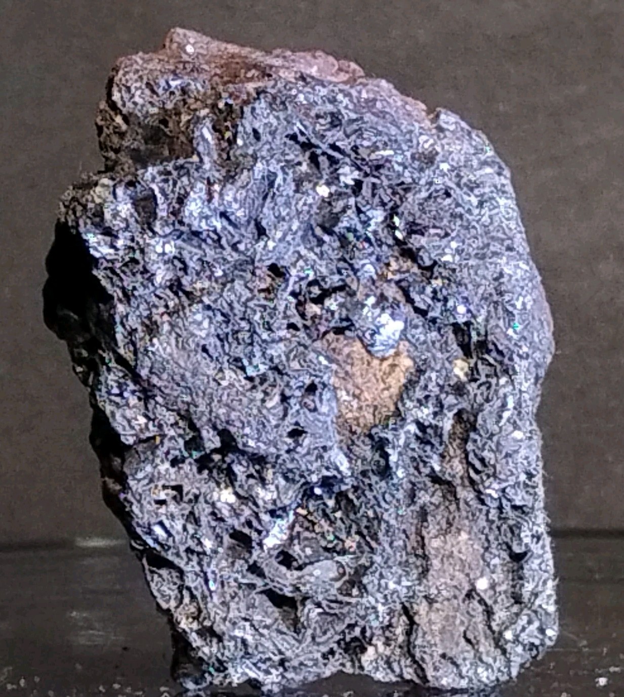 Super Rare Pre-1890's Specularite Hematite Old Schooll Pilot- Knob PKH 85 gram