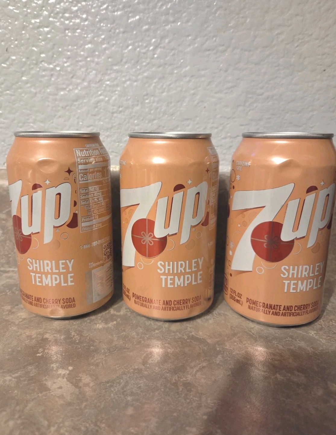 7 Up Shirley Temple Almost Empty & Sealed Can Without Holes, Read