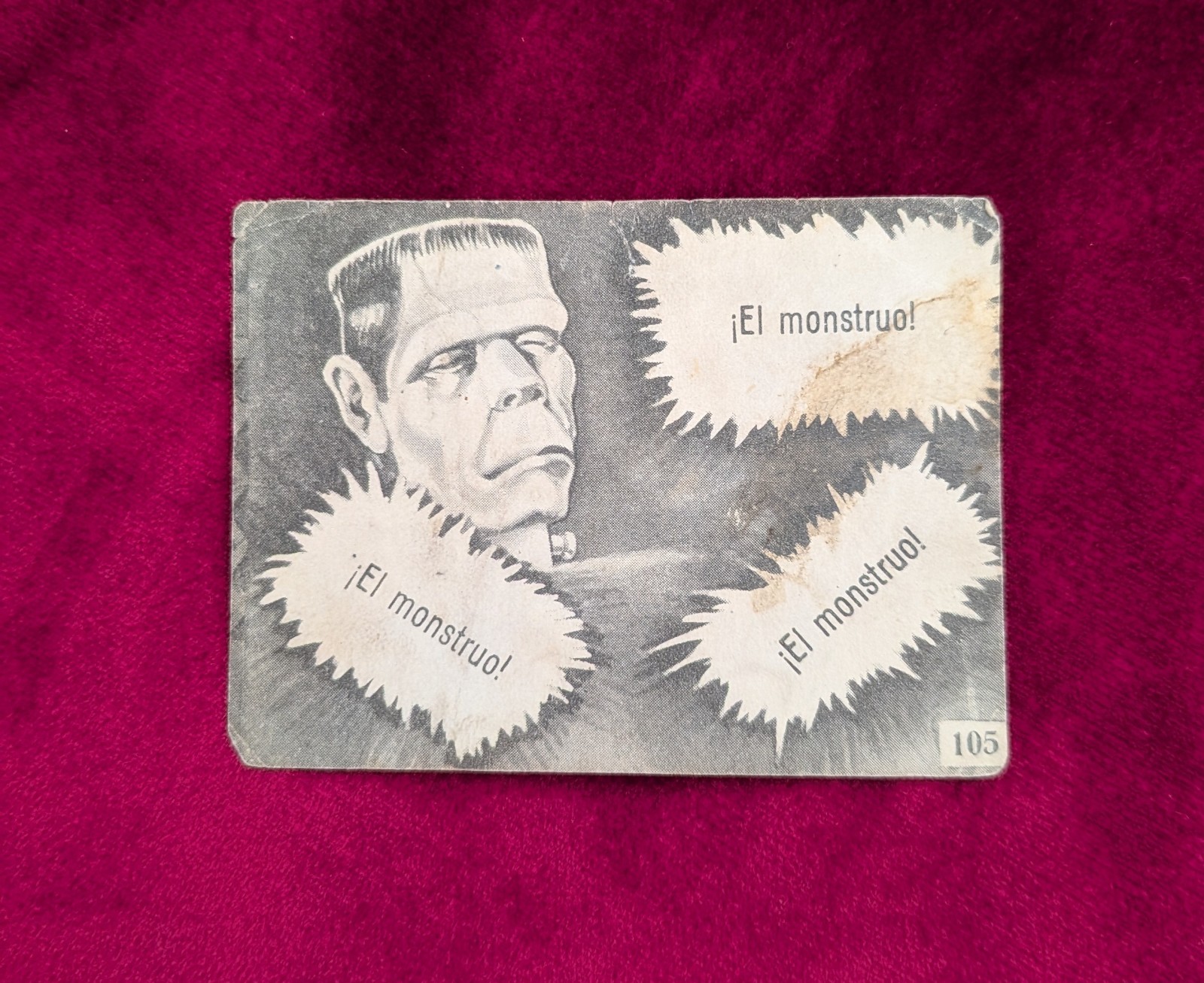 Happy Halloween FRANKENSTEIN WOLF MAN 1946 Rookie Card FHER #105 Bela Lugosi 