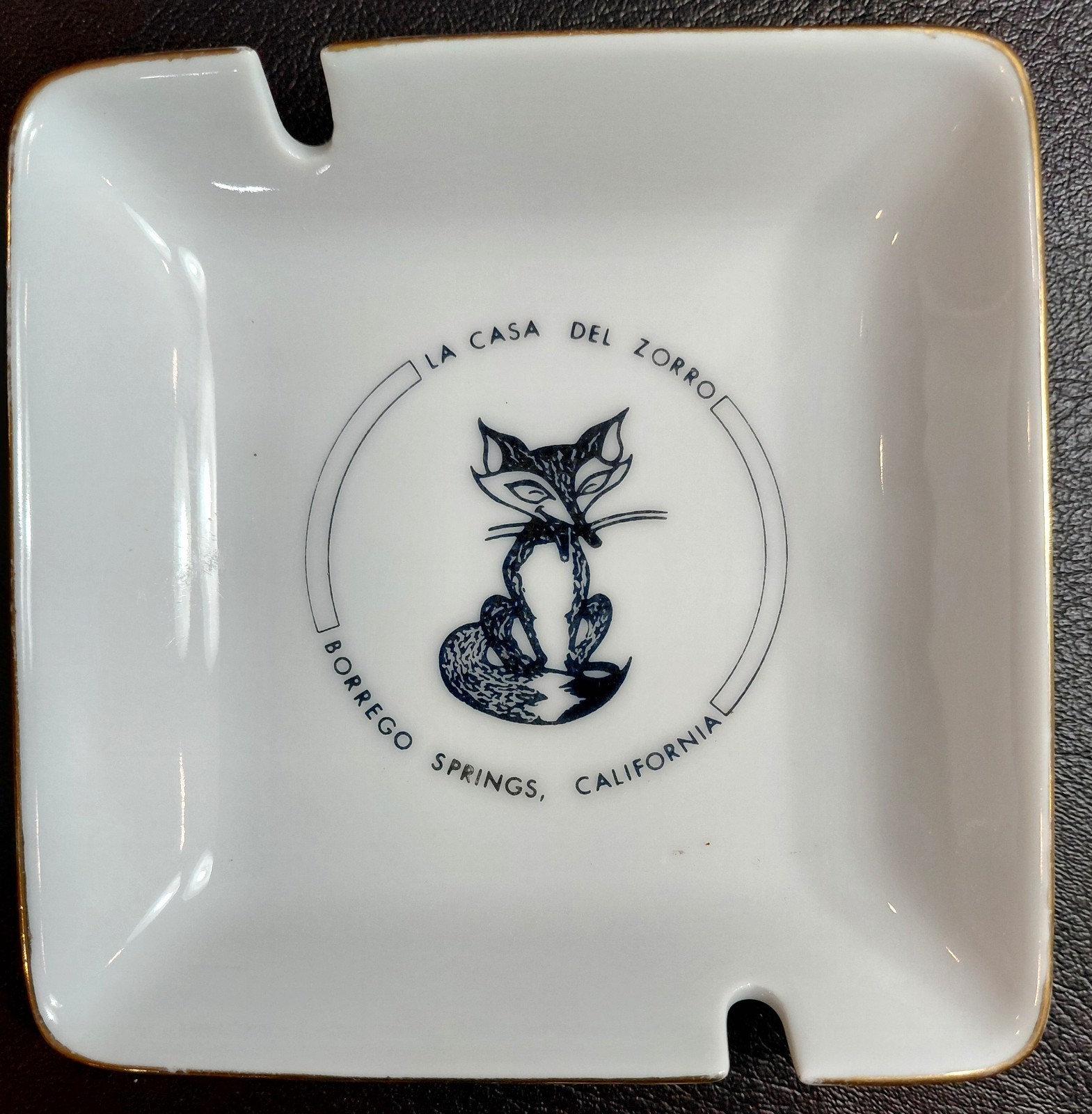 Vintage Ashtray - La Casa Del Zorro - Borrego Springs, California - 4¼