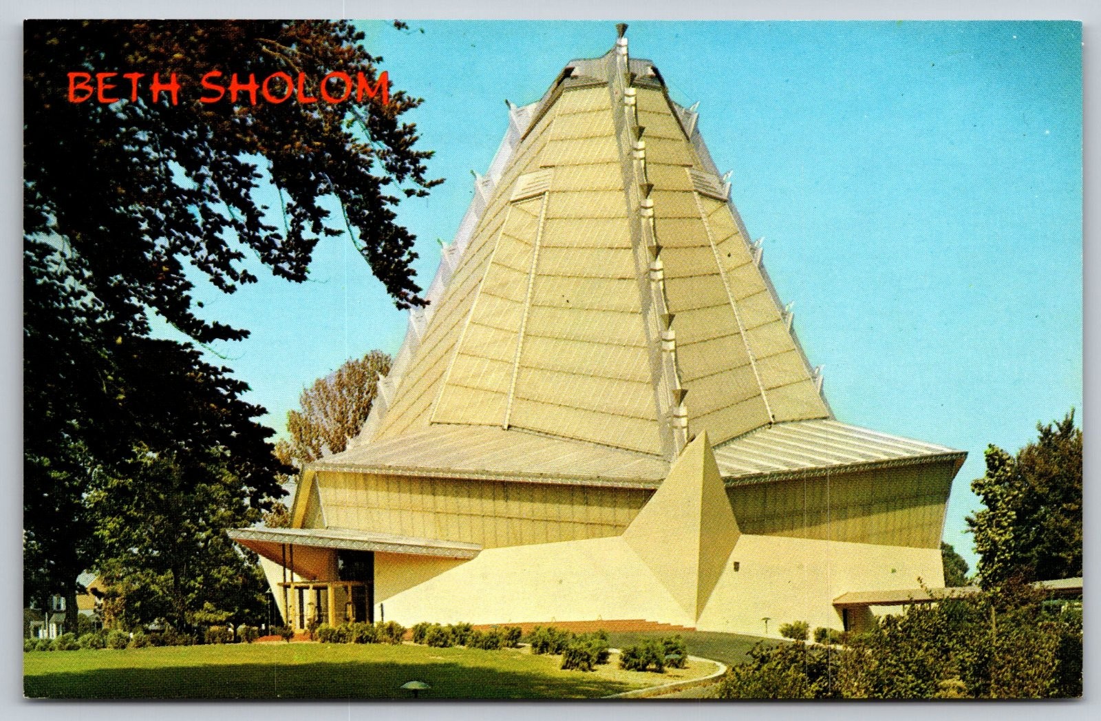 Beth Sholom Synagogue Frank Lloyd Wright Elkins Park Pennsylvania Postcard PC413
