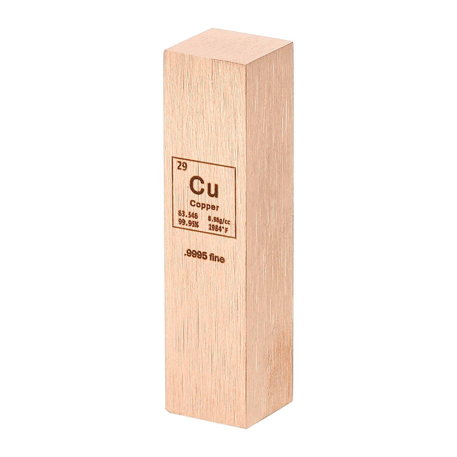 Copper Cube, 0.5x0.5x2
