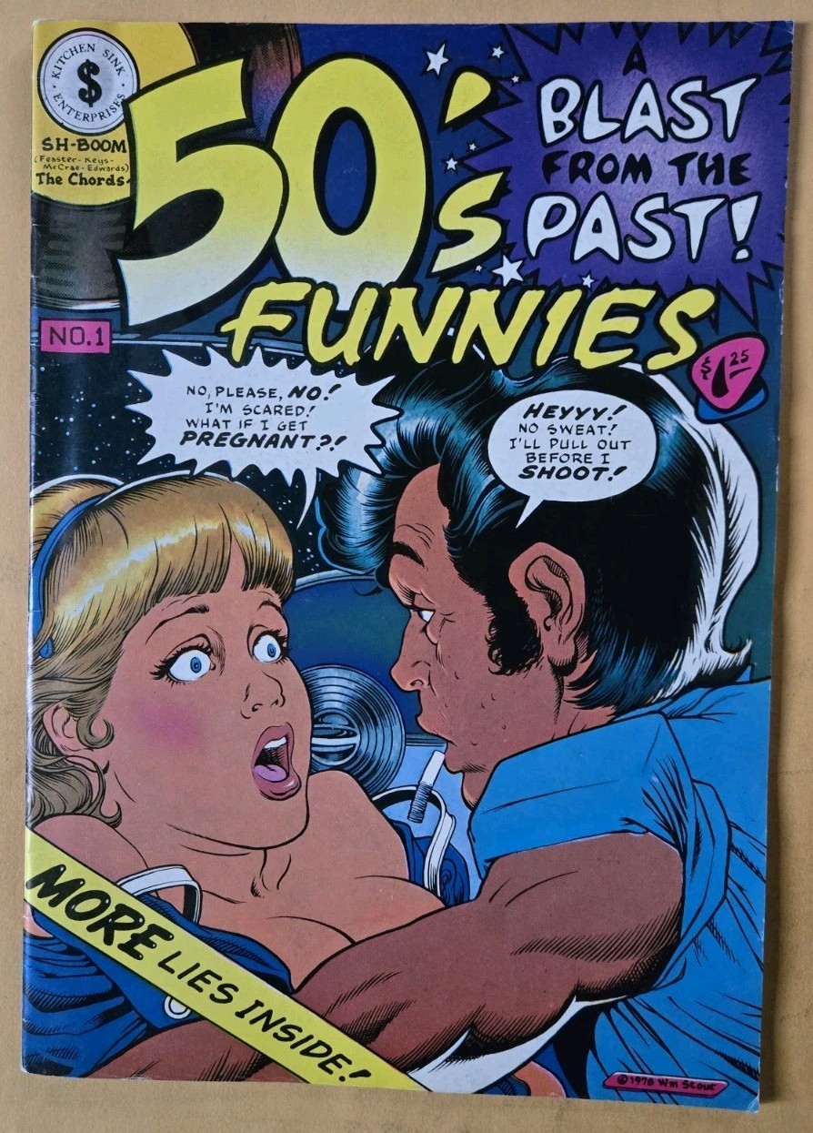 50's Funnies #1 VG (4.0) 1st Printing Kitchen Sink Enterprises, 1980