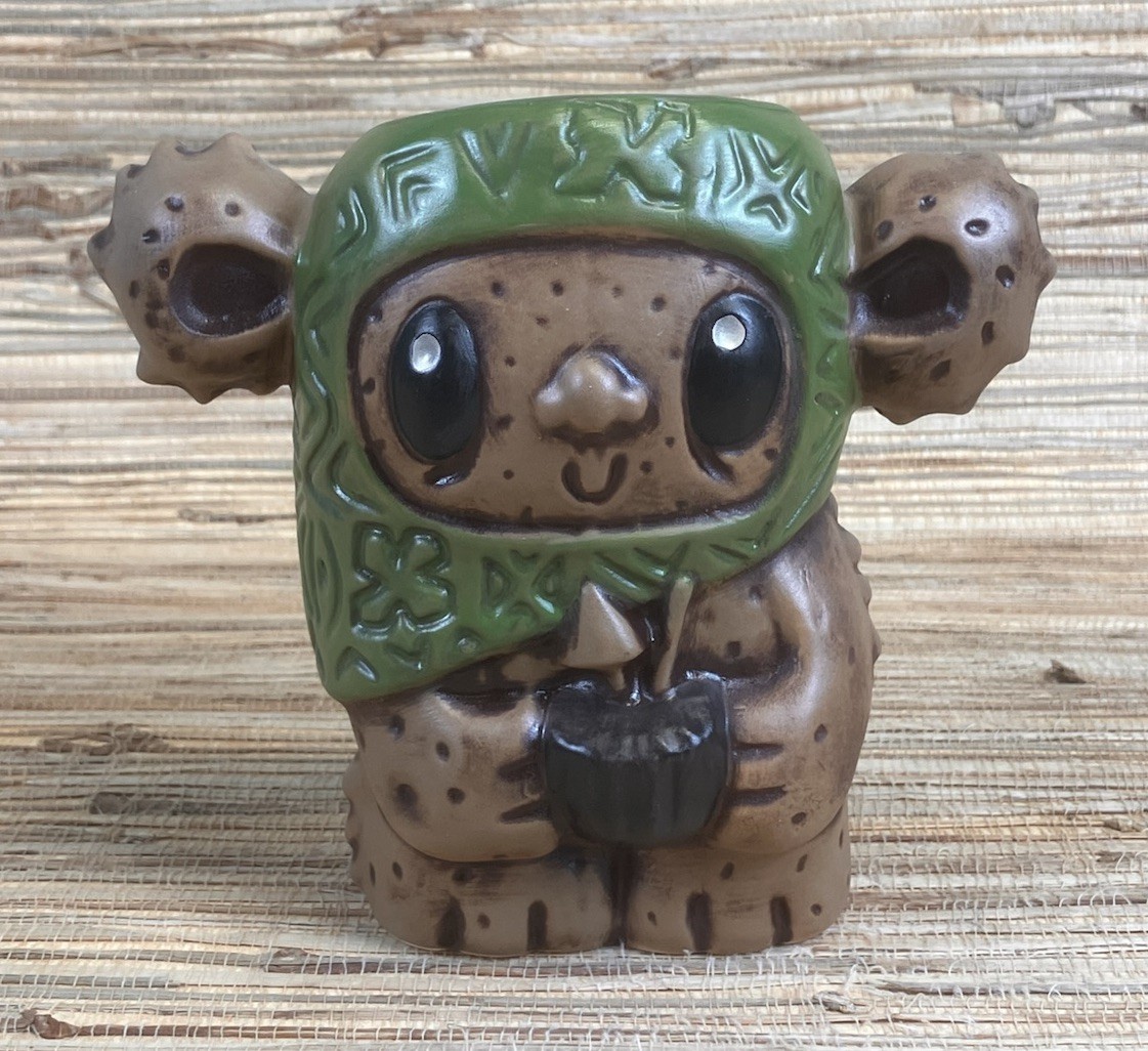 Enchanted Yum Grub Tiki Mug Tiki Tony Tikiland Trading Green 5.5