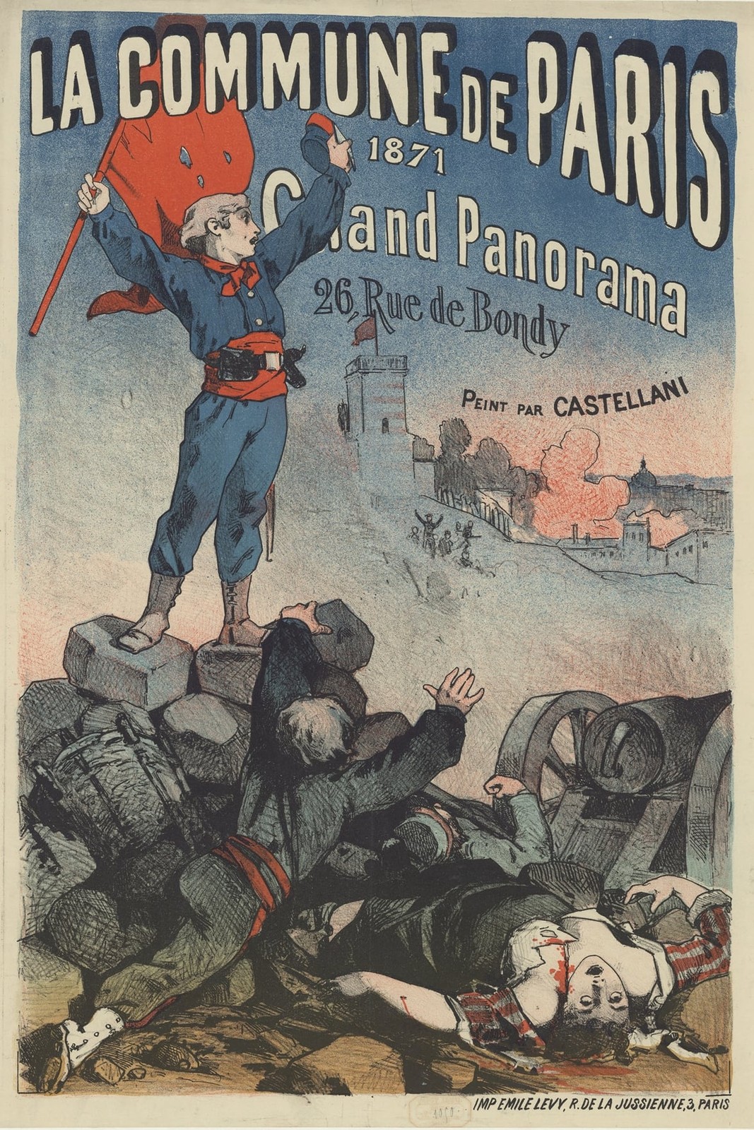 🇫🇷 La Commune de Paris 1871 Poster - 16x24” - Vintage French Revolution Decor