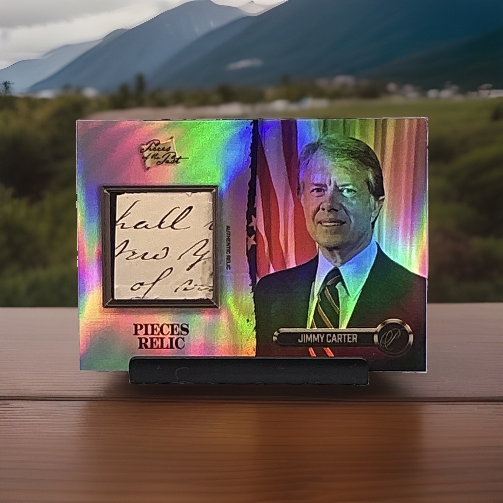 2023 Pieces Of The Past Presidential Edition Jimmy Carter Handwritten Relic Rare