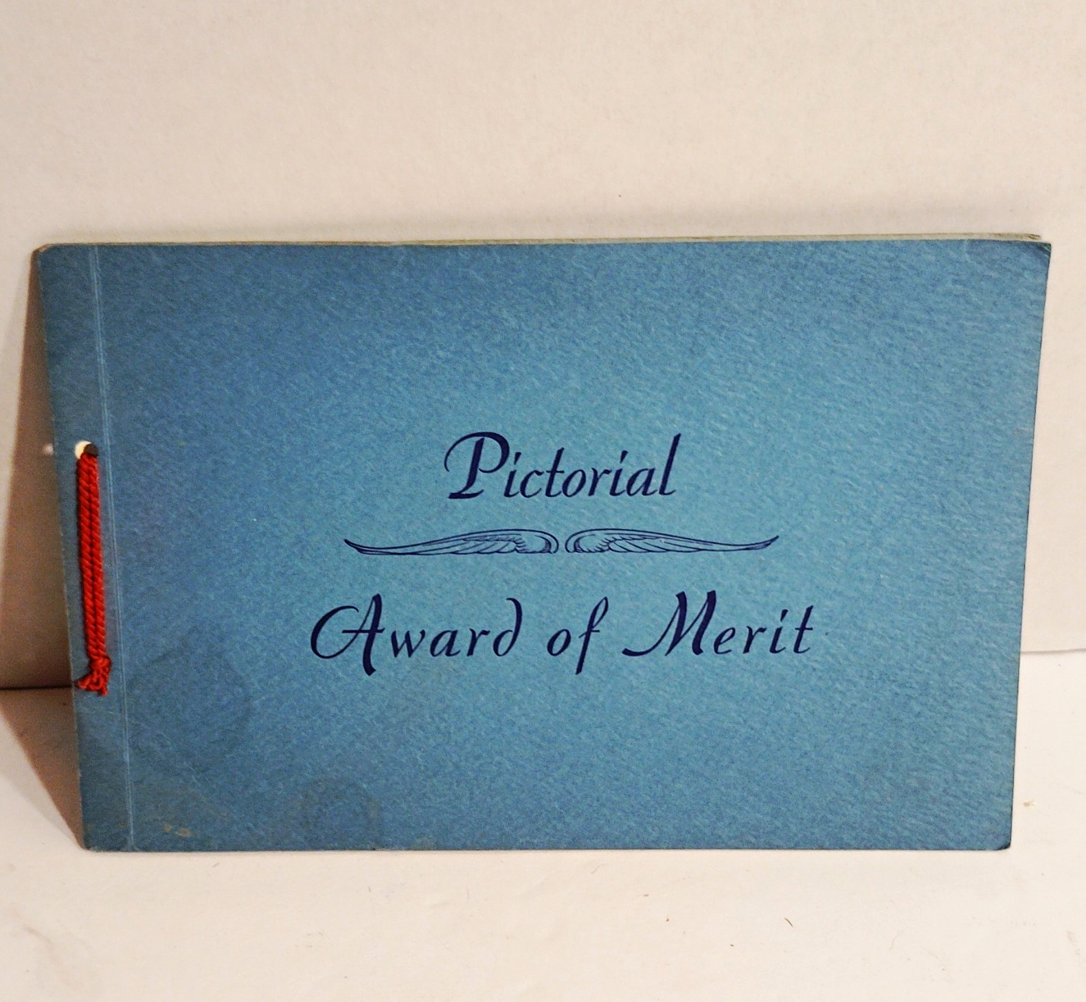 1939 Pictorial Award of Merit School Attendance Certificate Booklet Signed