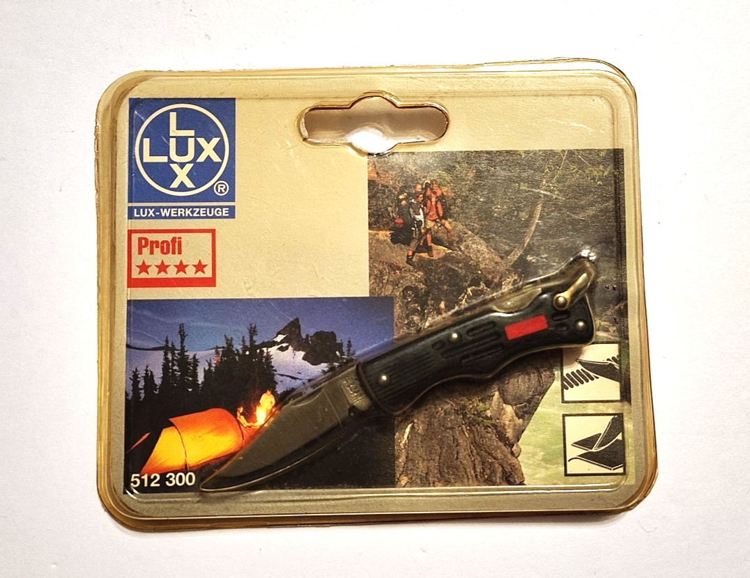 NOS Vintage Lux Profi Small Folding Pocketknife Single Blade Knife 512 300