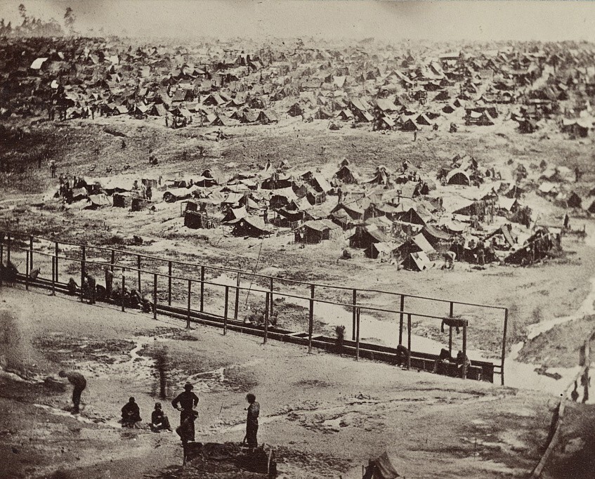 Collection of 6 Andersonville Civil War prison camp photo prints - New 11x17