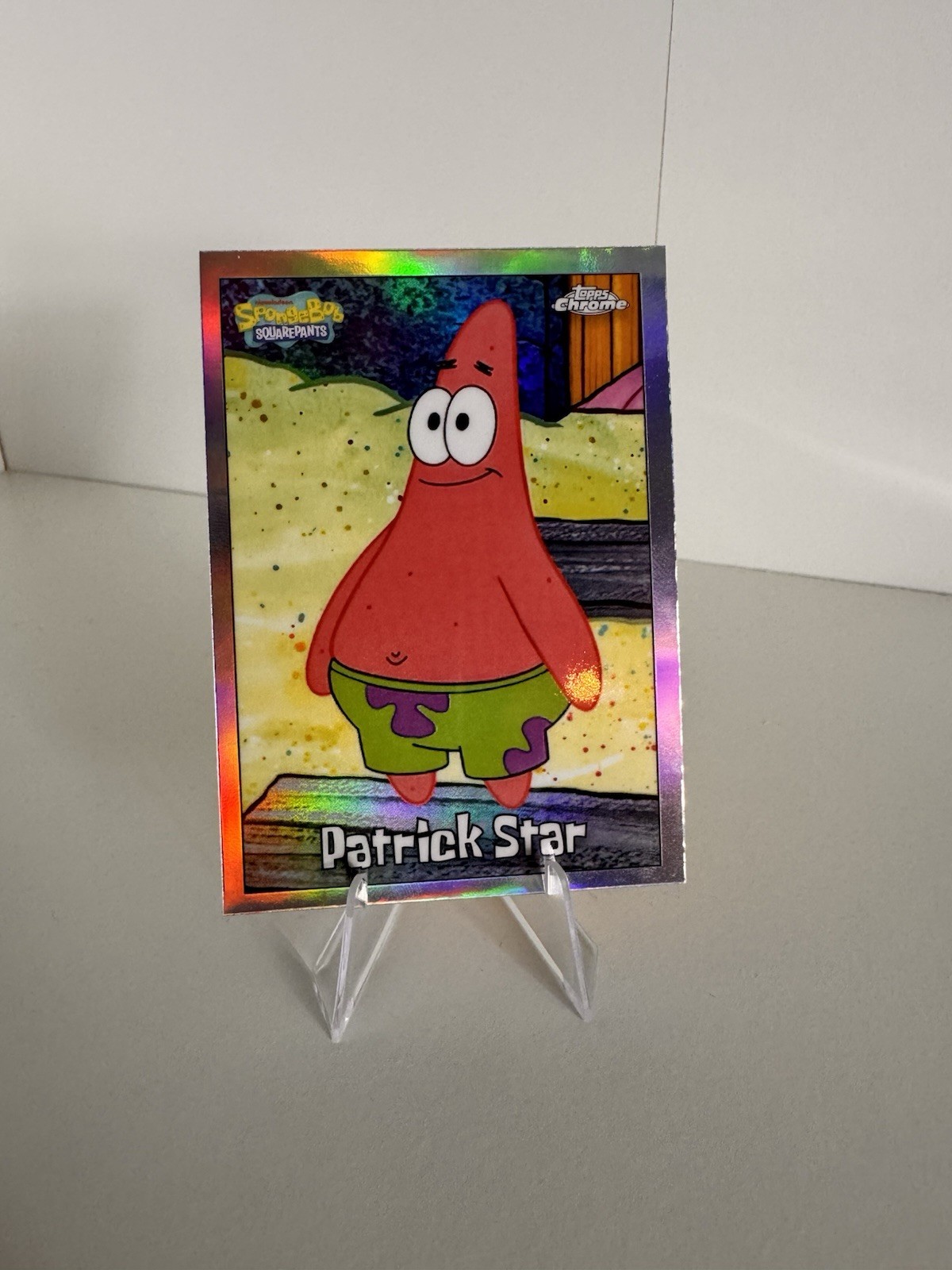 2025 Topps Chrome SpongeBob Squarepants Patrick Star Refractor #24