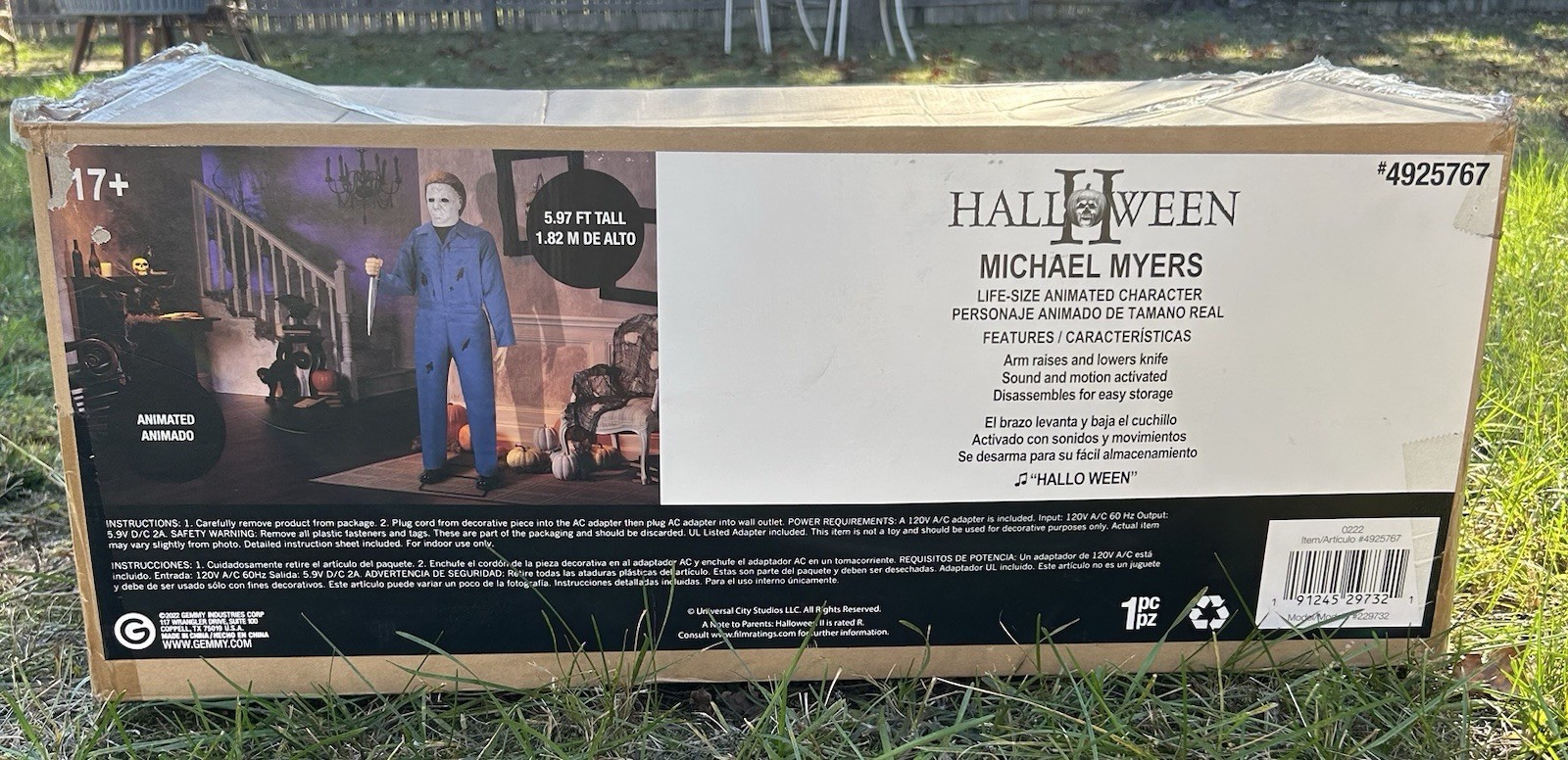 6\' Life Size Animated Halloween 2 Michael Myers Animatronic From Lowe\'s New