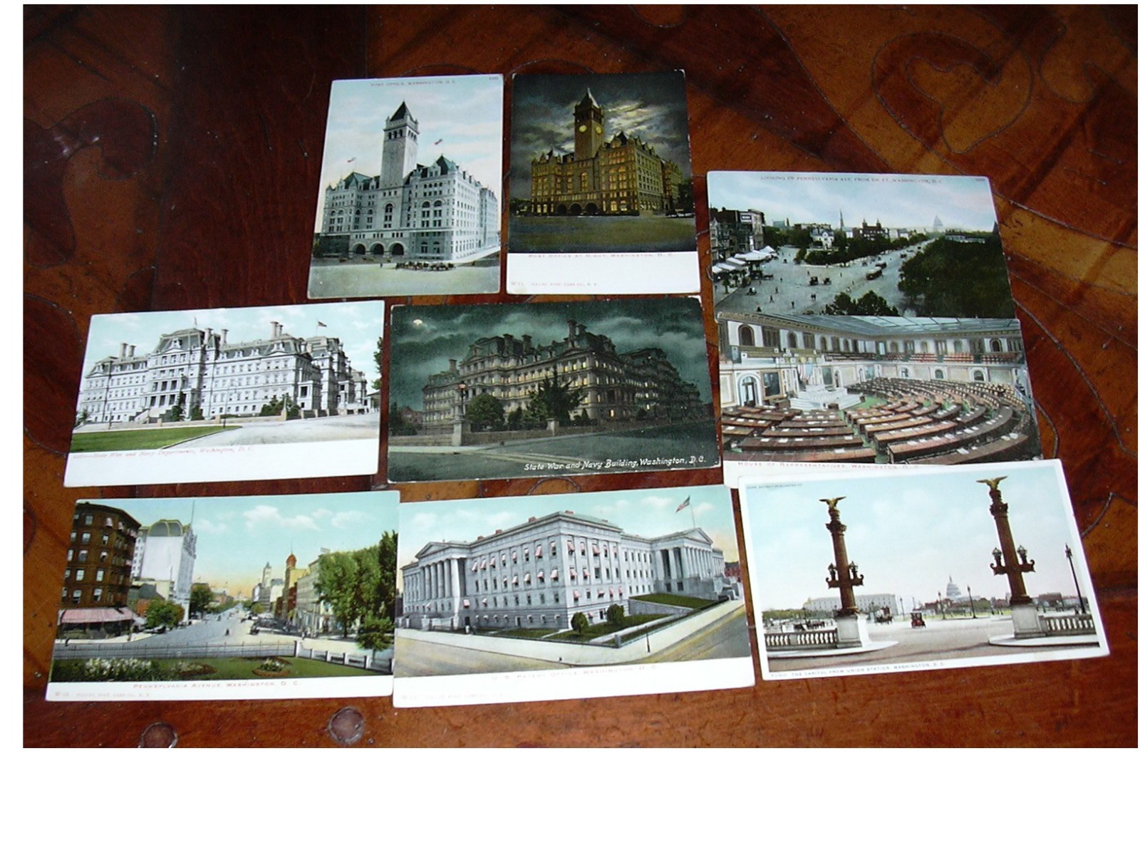 Lot of 9 Postcards Vintage WASHINGTON DC 1915 - 1930 Unposted