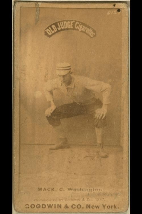 Connie Mack Washington Statesmen 1887 Baseball Catcher Old Judge Card