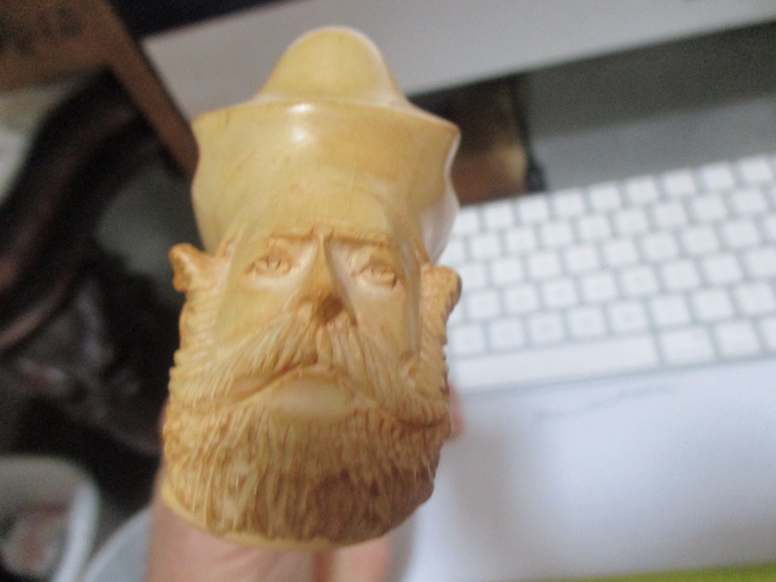 VINTAGE MEERSCHAUN TURKEY  SULTAN PIPE. LARGE HEAD, UNSMOKED EXC/NRMNT COND
