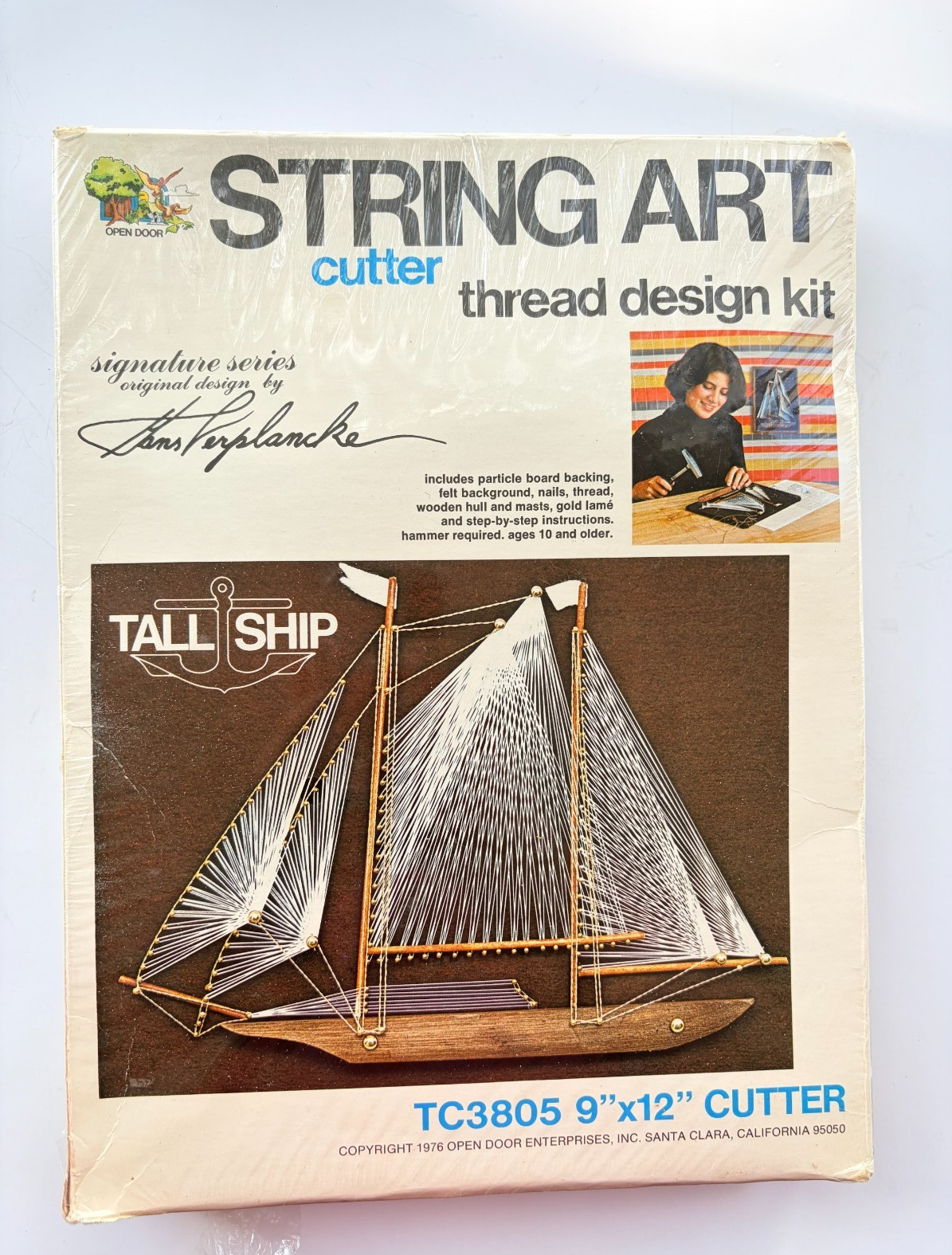 Vtg 1976 Open Door Enterprises String Art Kit Tall Ship Cutter TC3805 SEALED New