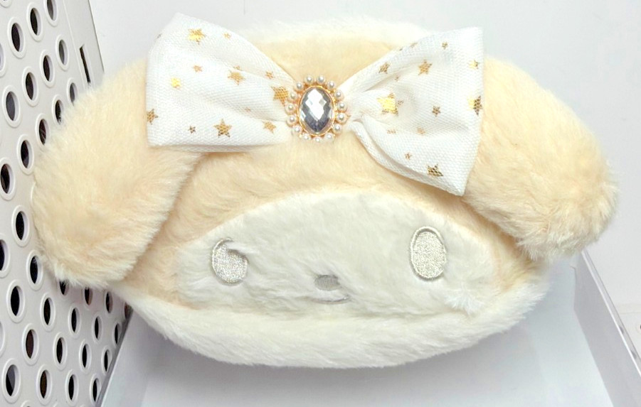 Sanrio Characters Original Shop Limited My Melody Face-Shaped Pouch White NEW