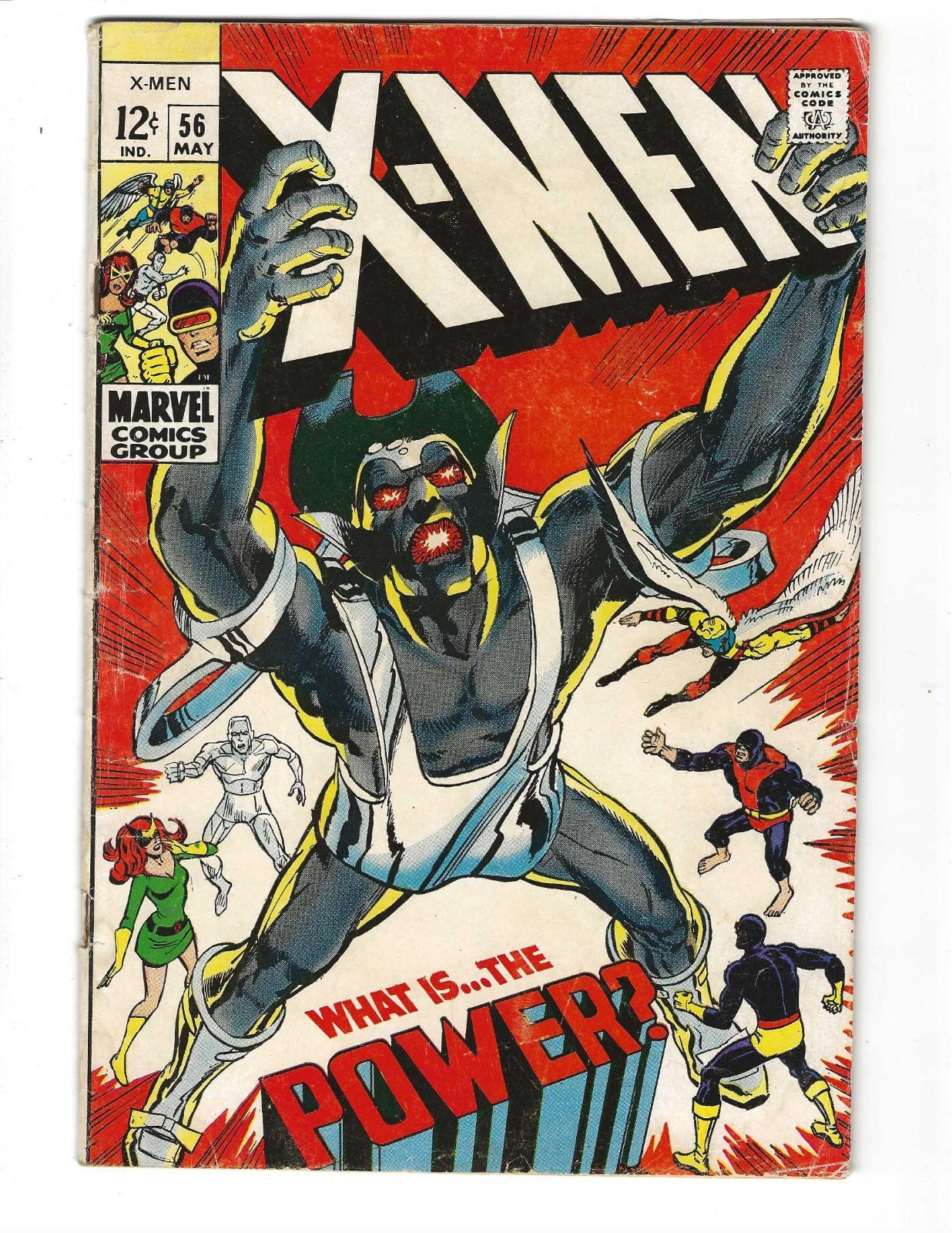 X-Men # 56 (May 1969, Marvel) 1st App Living Monolith; GD/VG (3.0)