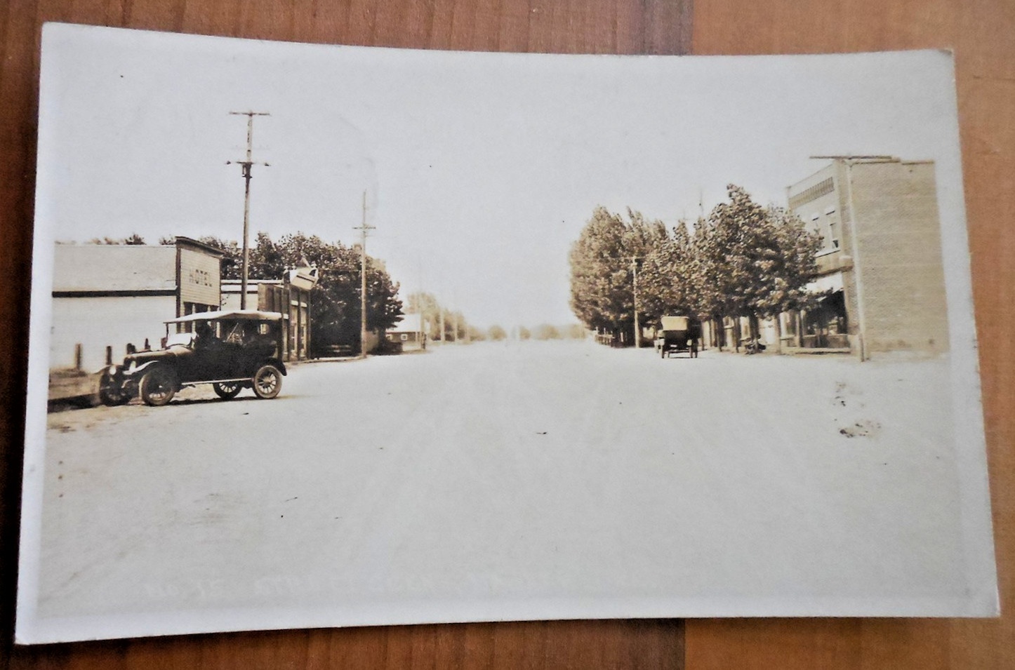 Imbler Union County Oregon Street Scene Real Photo Postcard RPPC