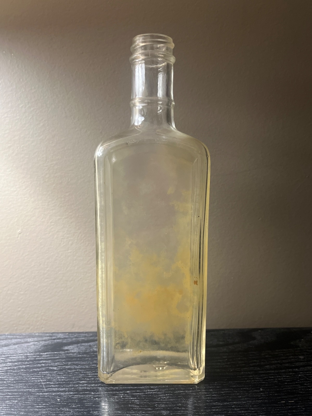 Vintage 1930s Panel Style Medicine Bottle In Excellent Condition