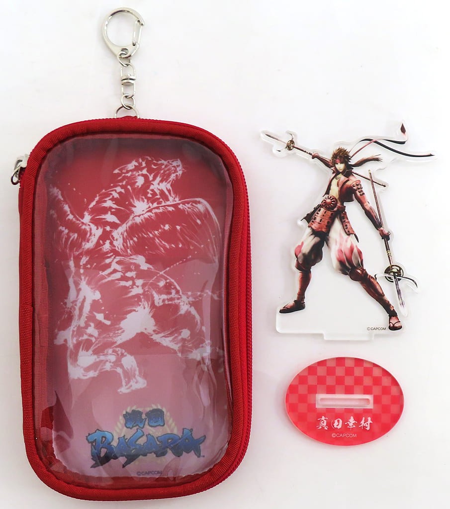 Sengoku Basara Sanada Yukimura Acrylic Stand Pouch B-2 Prize Japan