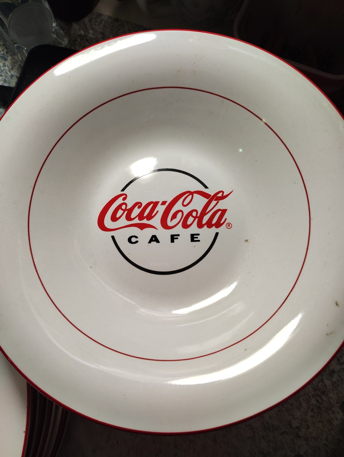 Vintage Gibson Coca Cola Plates 10.5” & bowls 8.5” by Gibson Brand - Set of 12