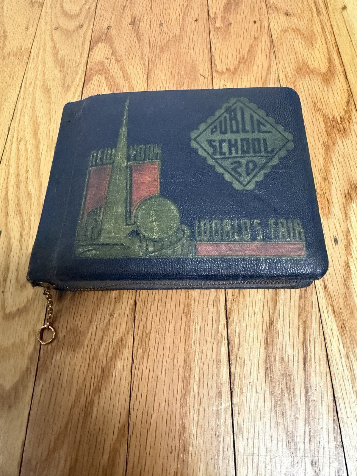 Antique Vtg New York World's Fair 1939-40 Zipper School Autograph Book Journal