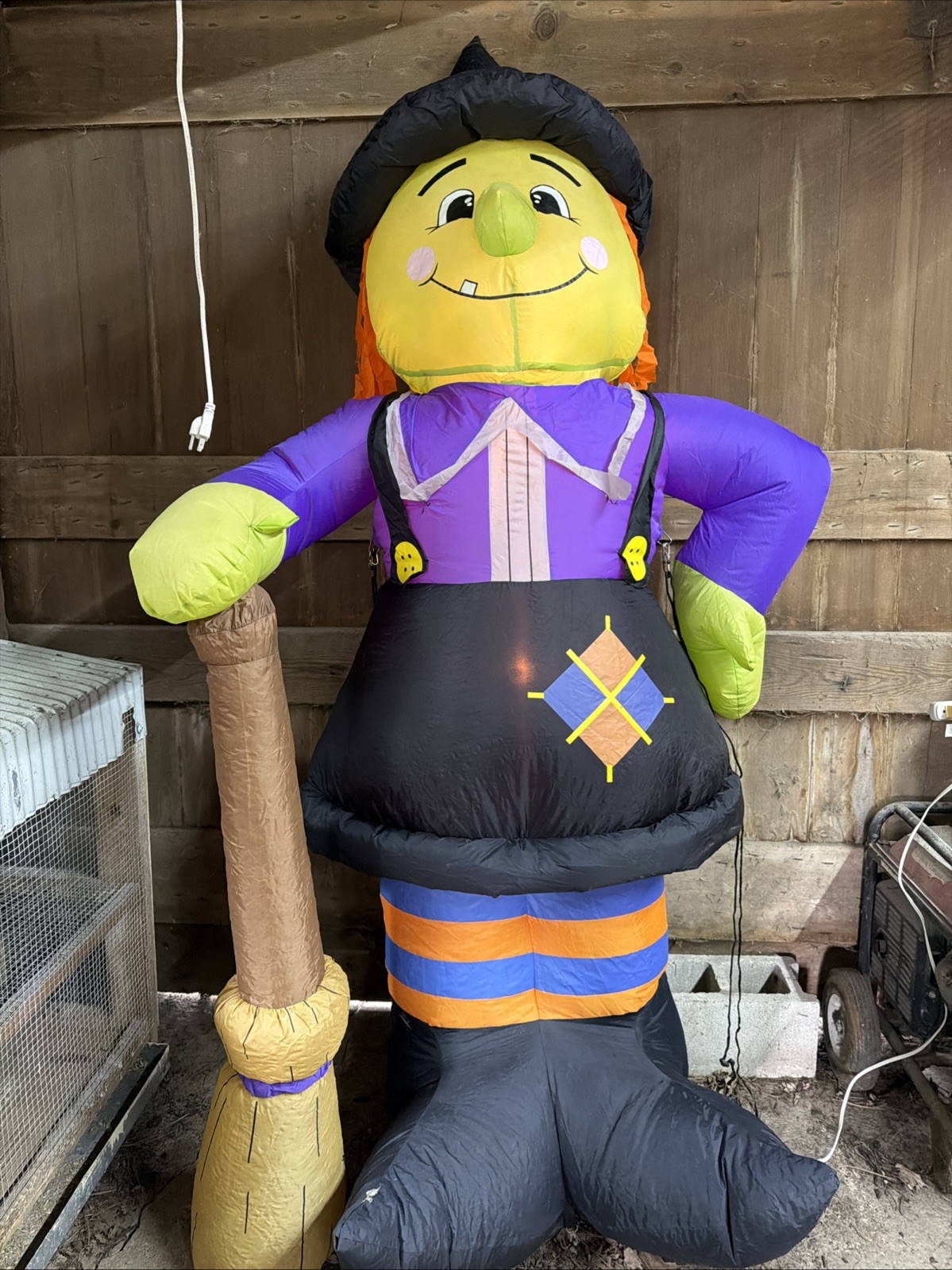 Gemmy Halloween Witch Monster GIANT 8 Foot Inflatable Airblown Light Up