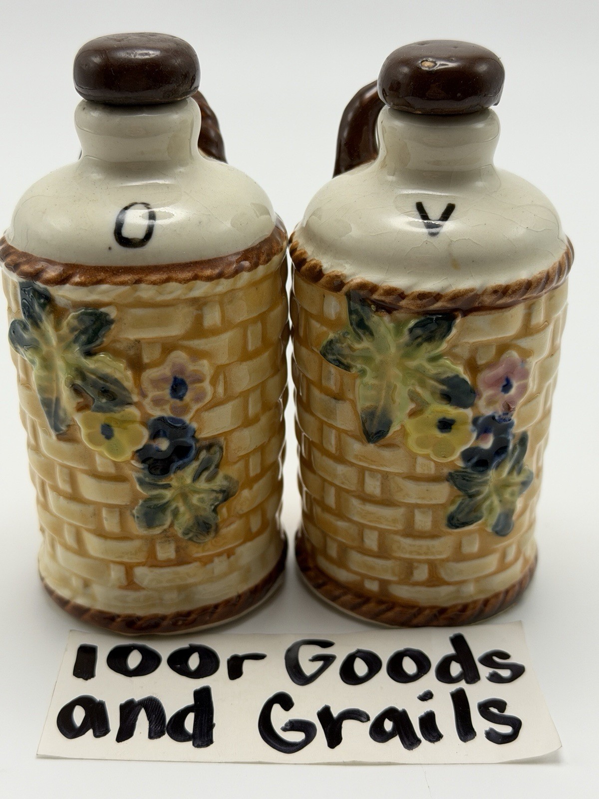 Vintage Pico Japan Donkey Condiment Replacment Oil, Vinegar