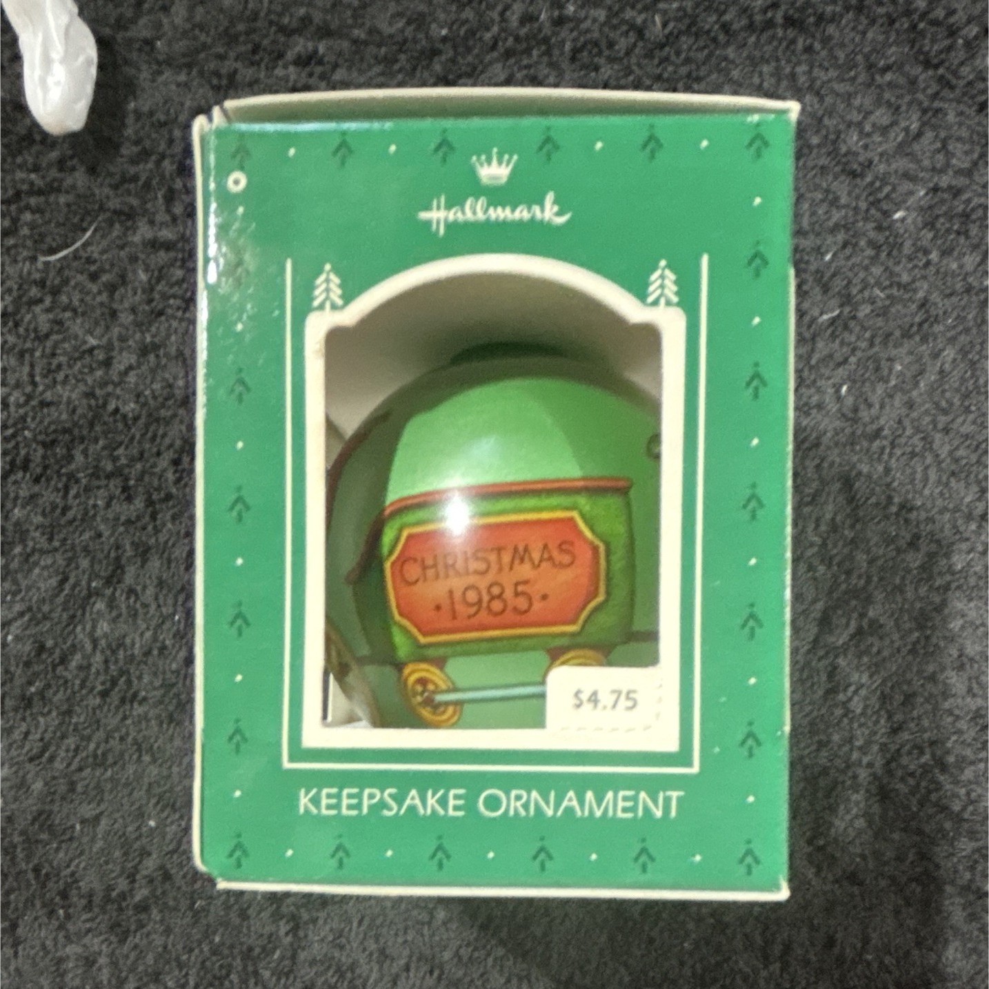 Hallmark Keepsake Ornament 1985 Green Hanging Christmas Ornament