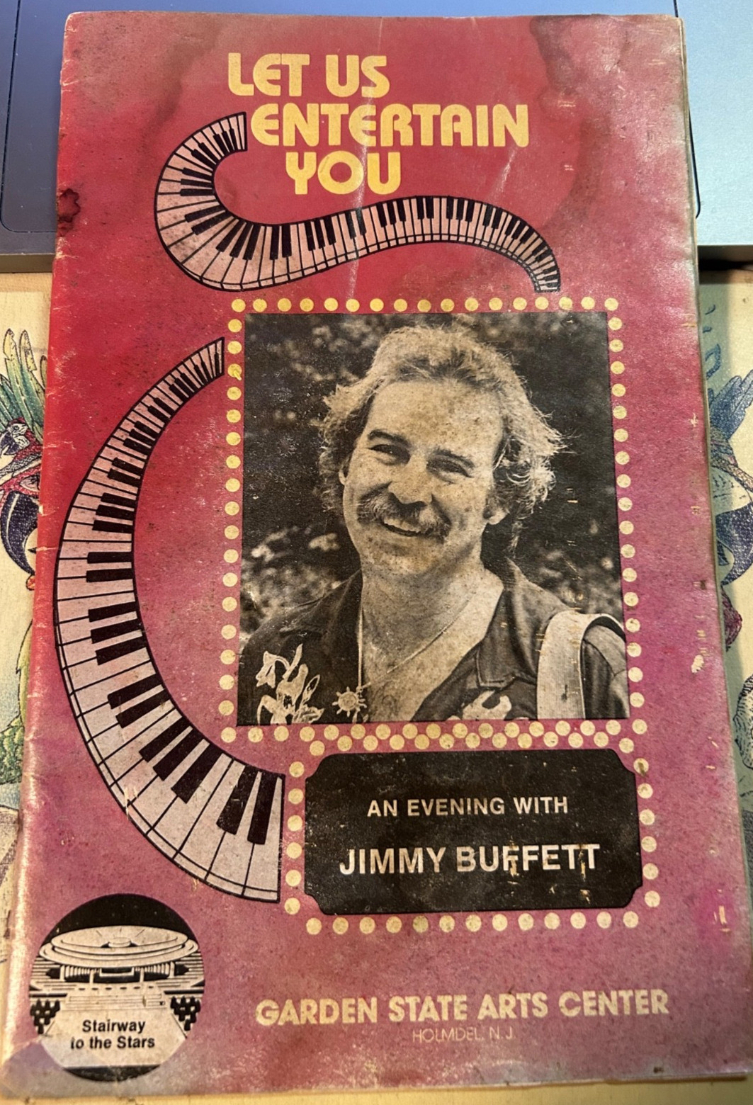 Jimmy Buffett rare Garden state arts center program July 7, 1980 Volcano tour