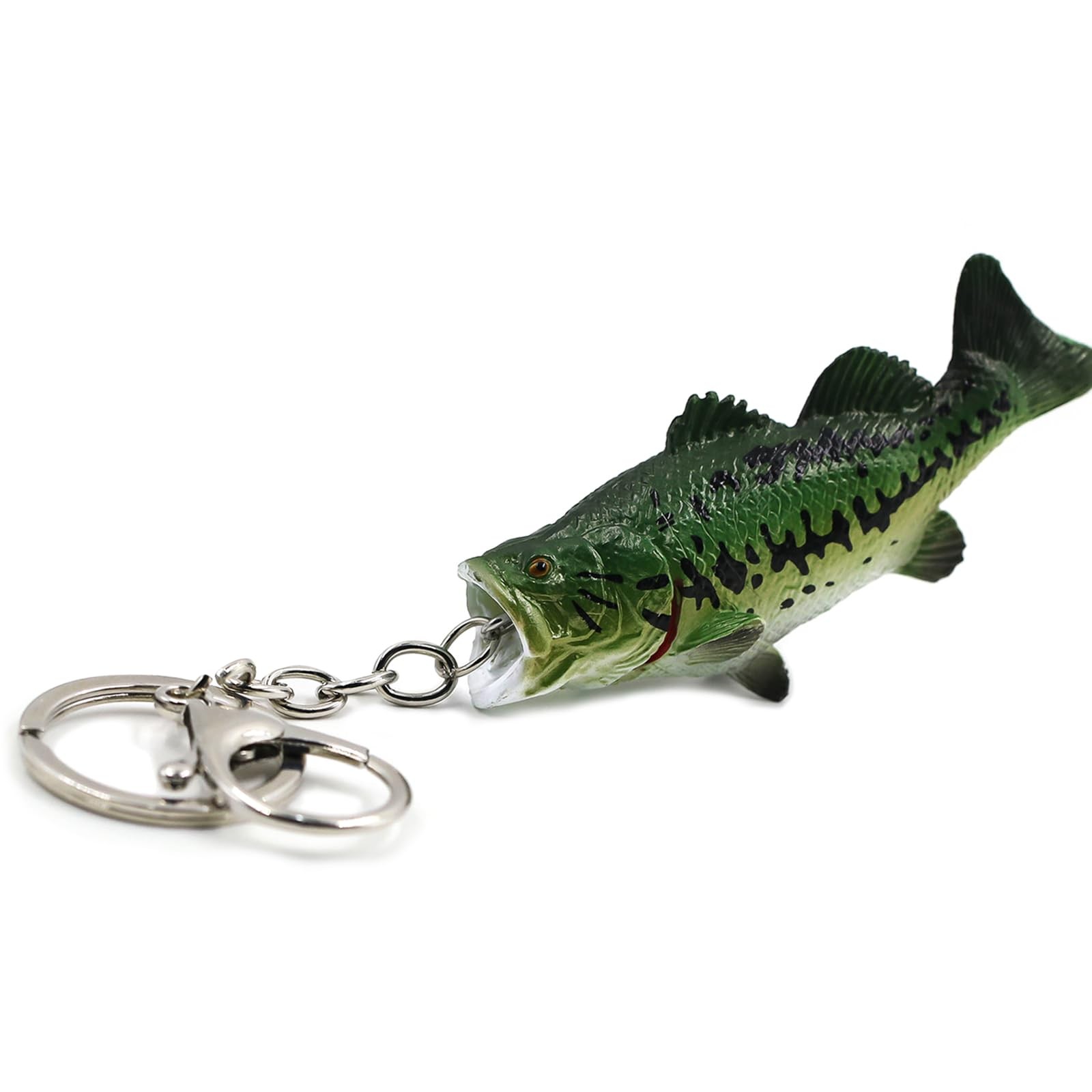 Bass Fish Keychain 3D Creative Fishing Lures Largemouth Trout Tuna Key Chain