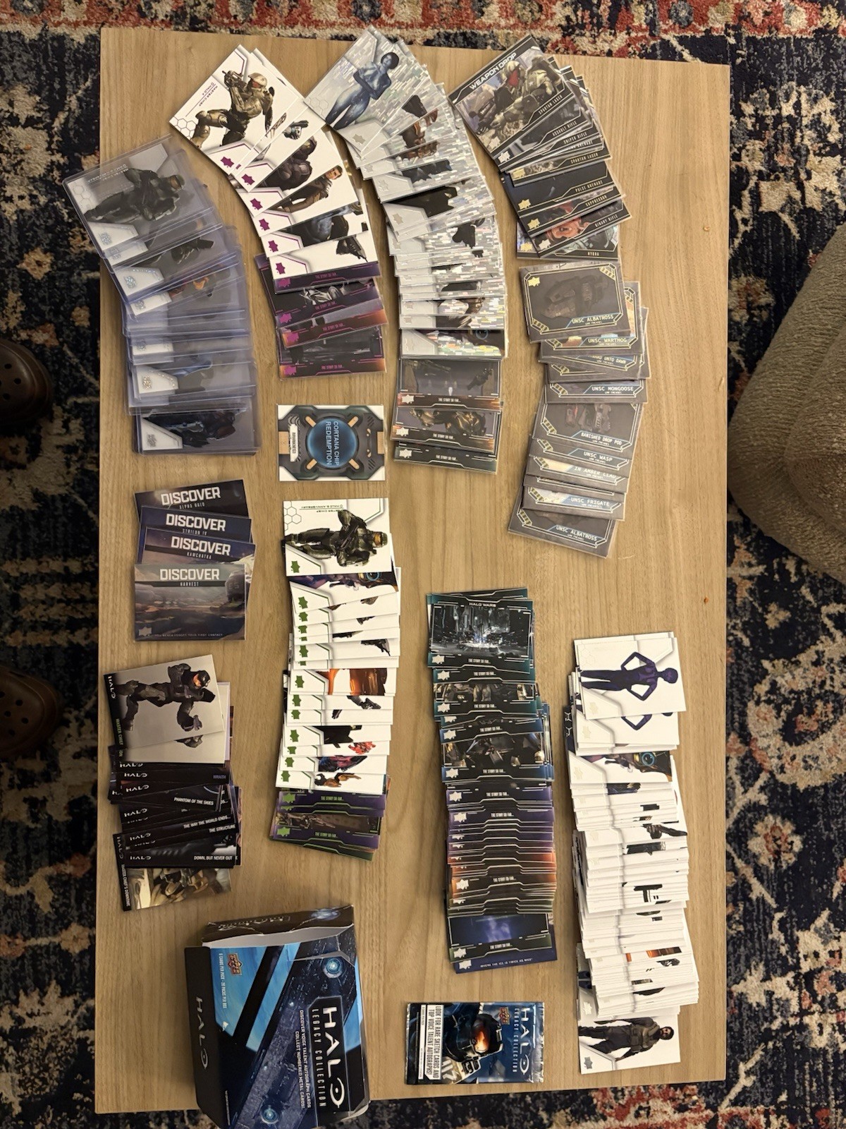 READ DESCRIPTION. HUGE 317 Halo card lot from upper deck and Topps 2007 Halo 3 