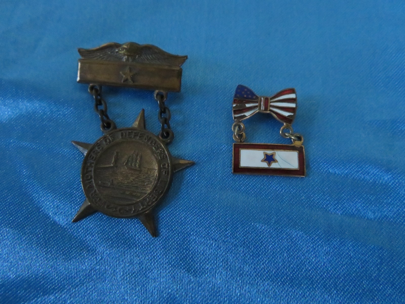Antique 1918 WWI Mothers of Defenders of Liberty Medal City of Buffalo New York