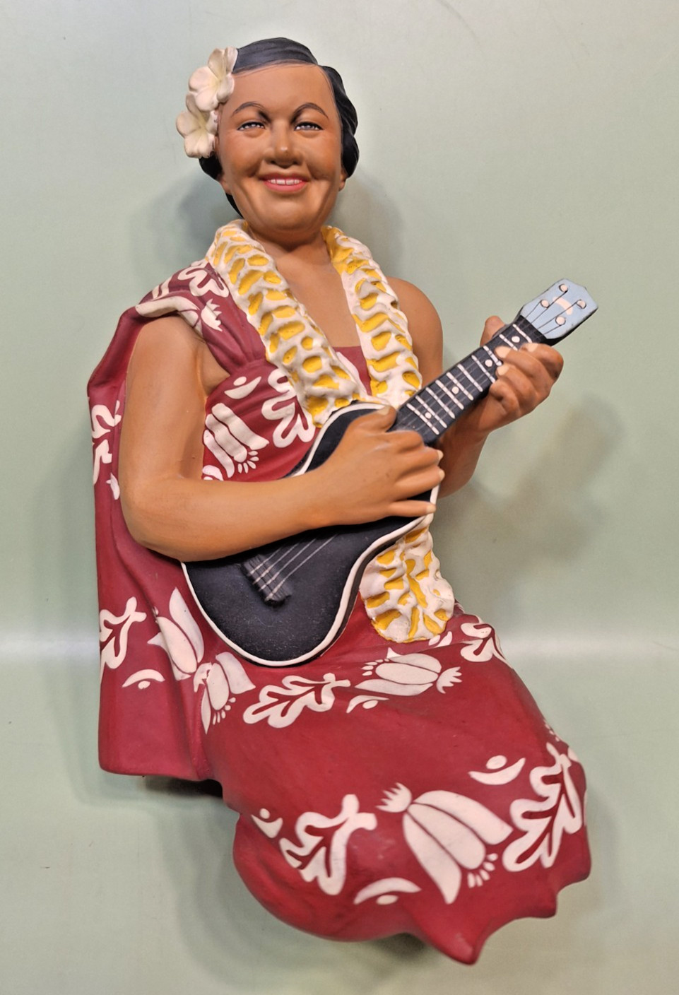 Very Rare 1950’s George J Song Hakata Urasaki Hawaiian Lady with Ukulele