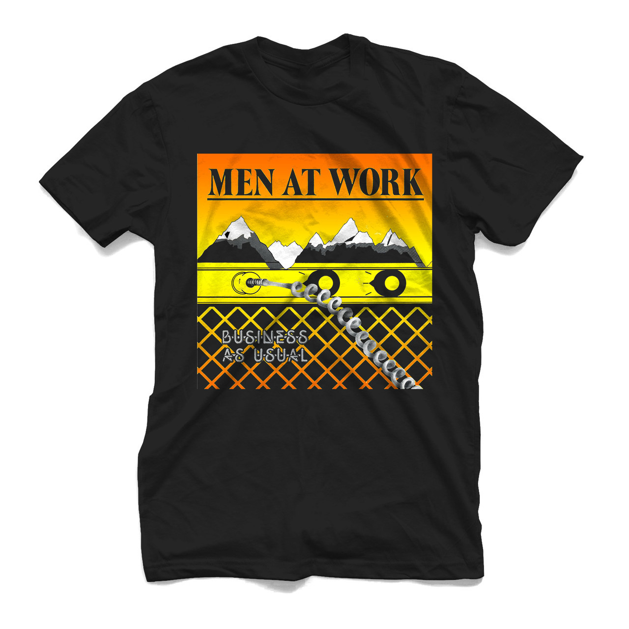 NEW Men at Work band black T-shirt Unisex All sizes S to 45Xl XA116