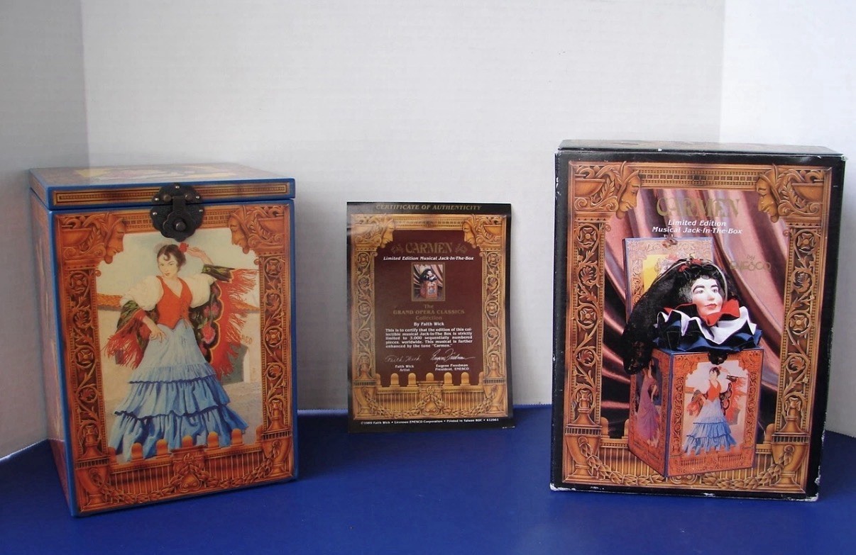 Enesco Vintage Carmen Grand Opera Musical  Limited Edition 1989 in original box