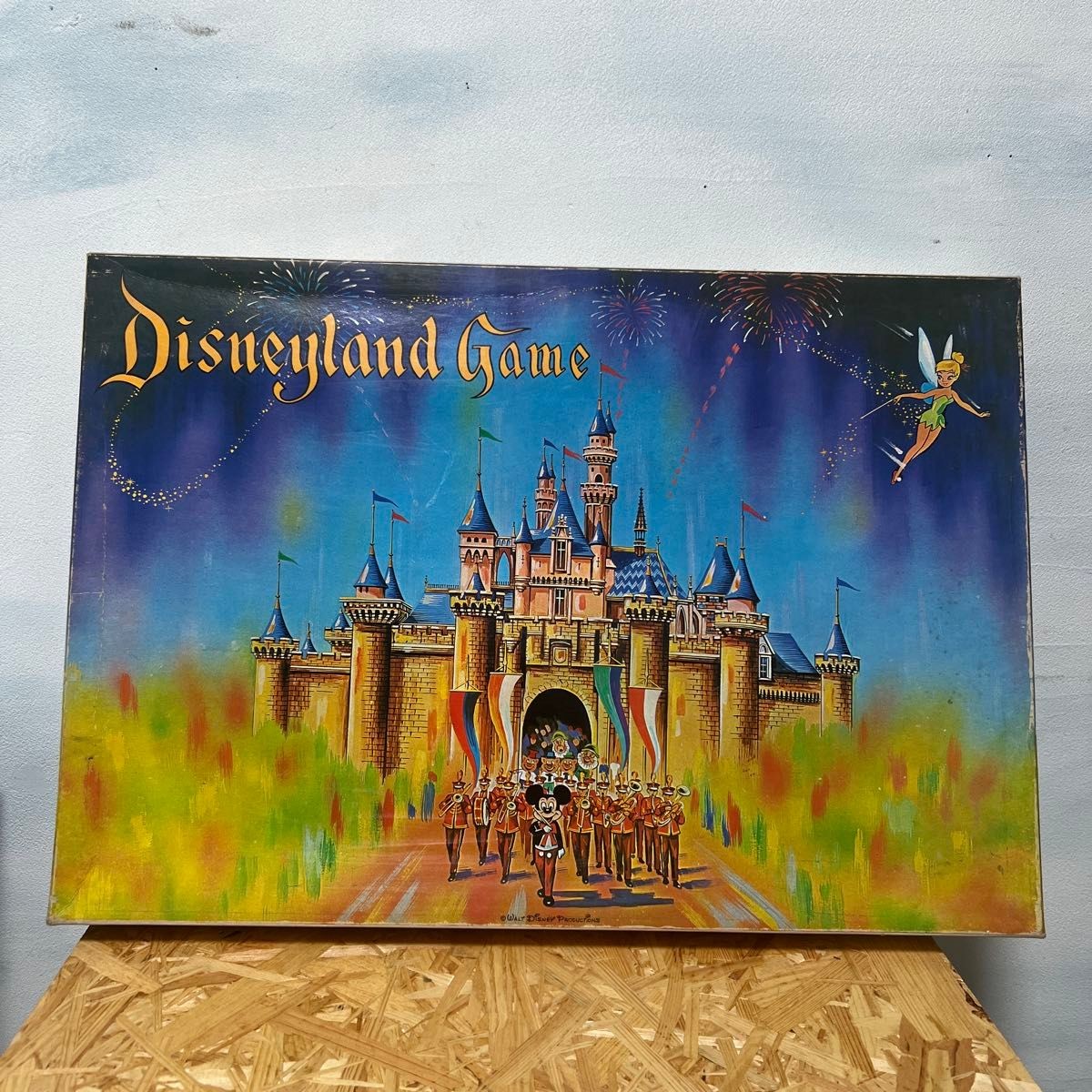 Vintage Nintendo Disneyland Game Disney Board Game Mickey Tinker Bell Japan NOS
