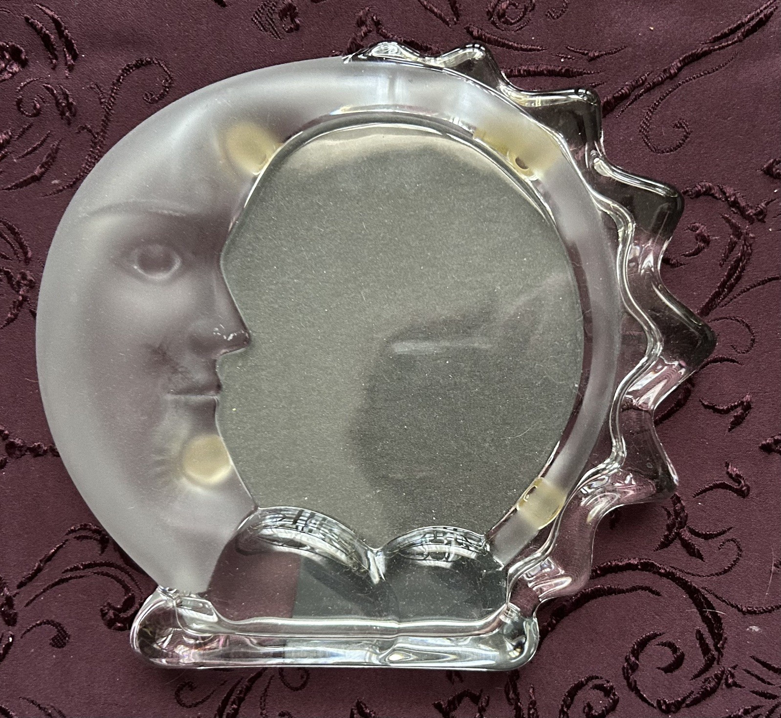 VTG 90s Celestial Crystal Moon Picture Frame
