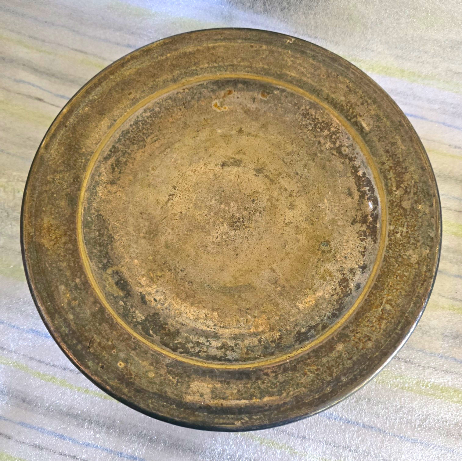 Vintage Victor S Co Silverplate Pedestal Serving Tray Cake Stand 550400110